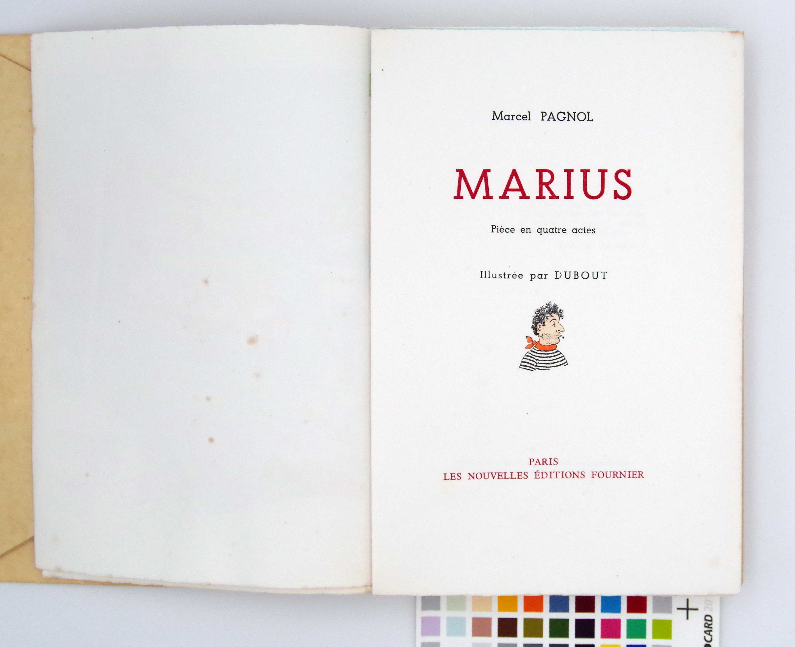 Marius.  De Marcel Pagnol.