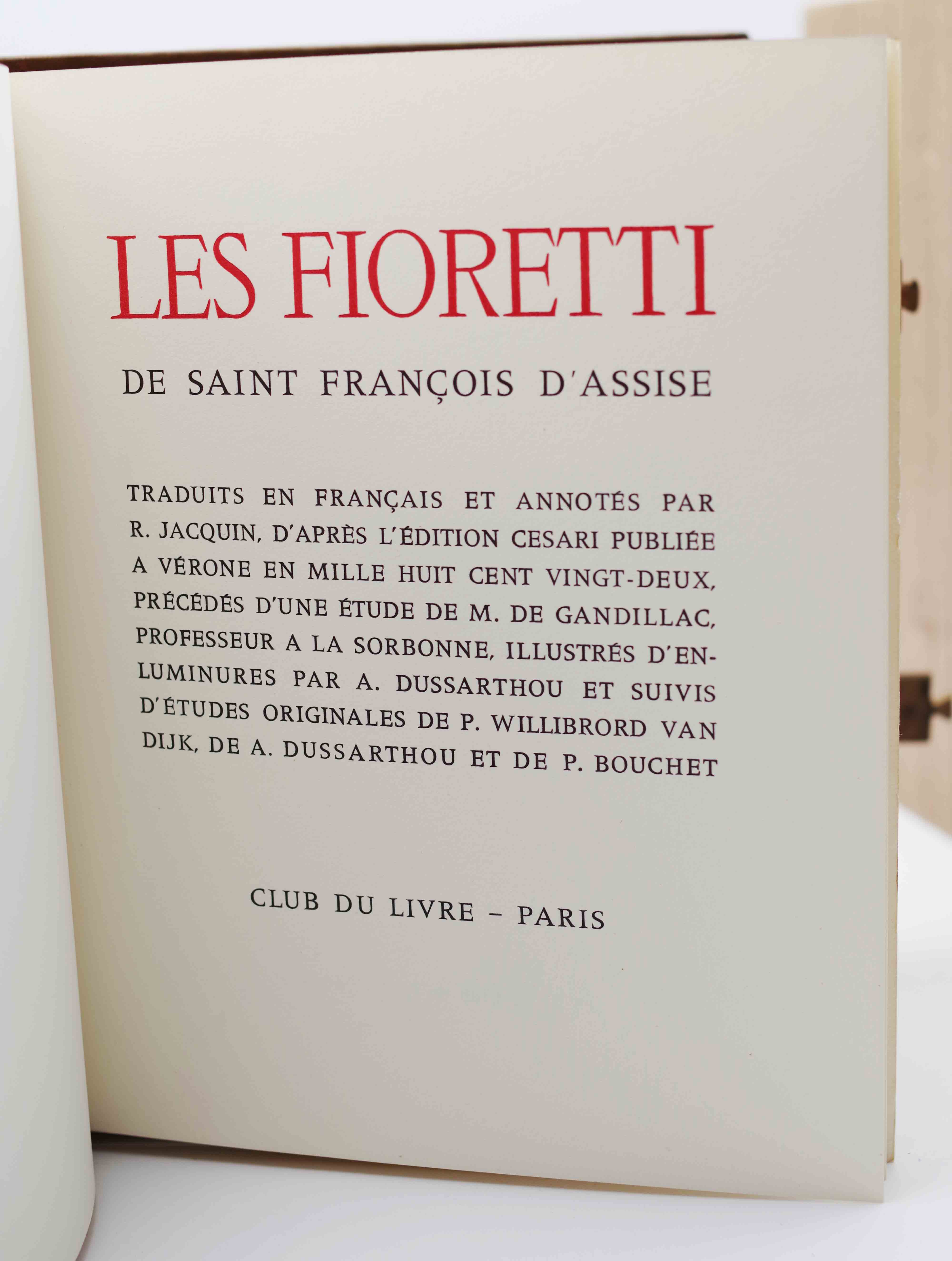Les Fioretti de Saint François d'Assise