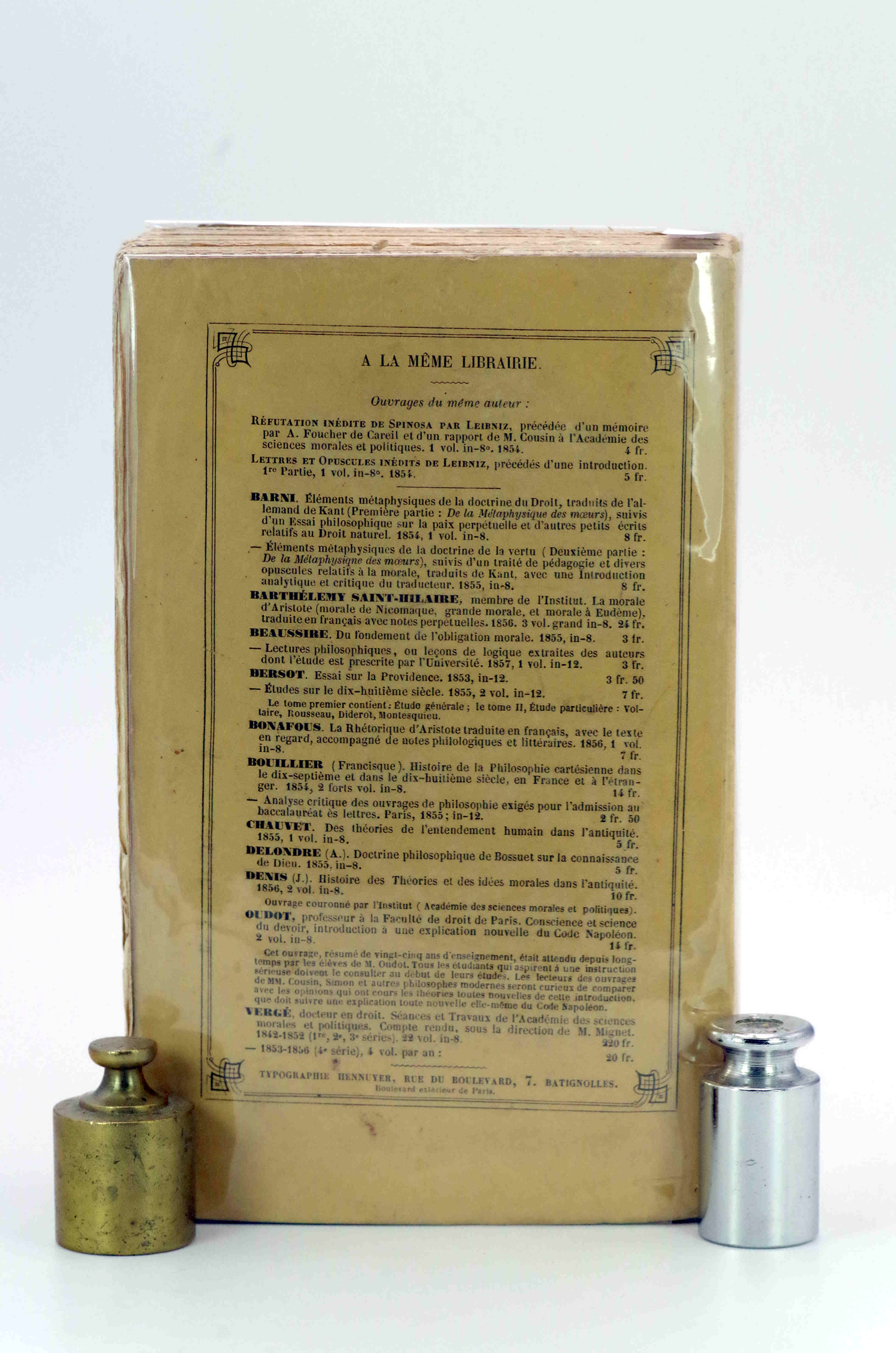Nouvelles lettres et opuscules inédits de Leibniz précédés d'une introduction.