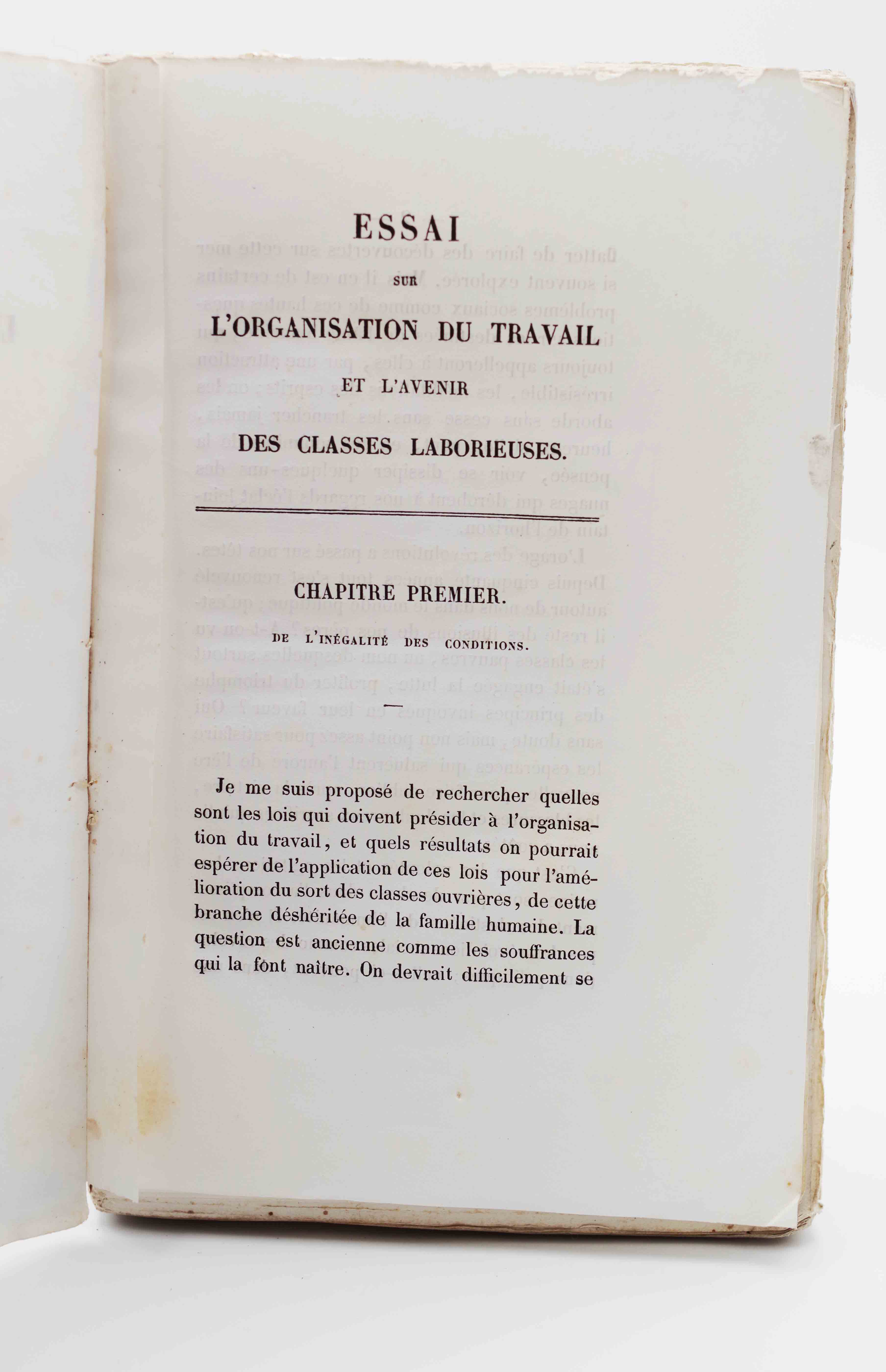 Essai sur l'organisation du travail - 1845 - Théodore Morin