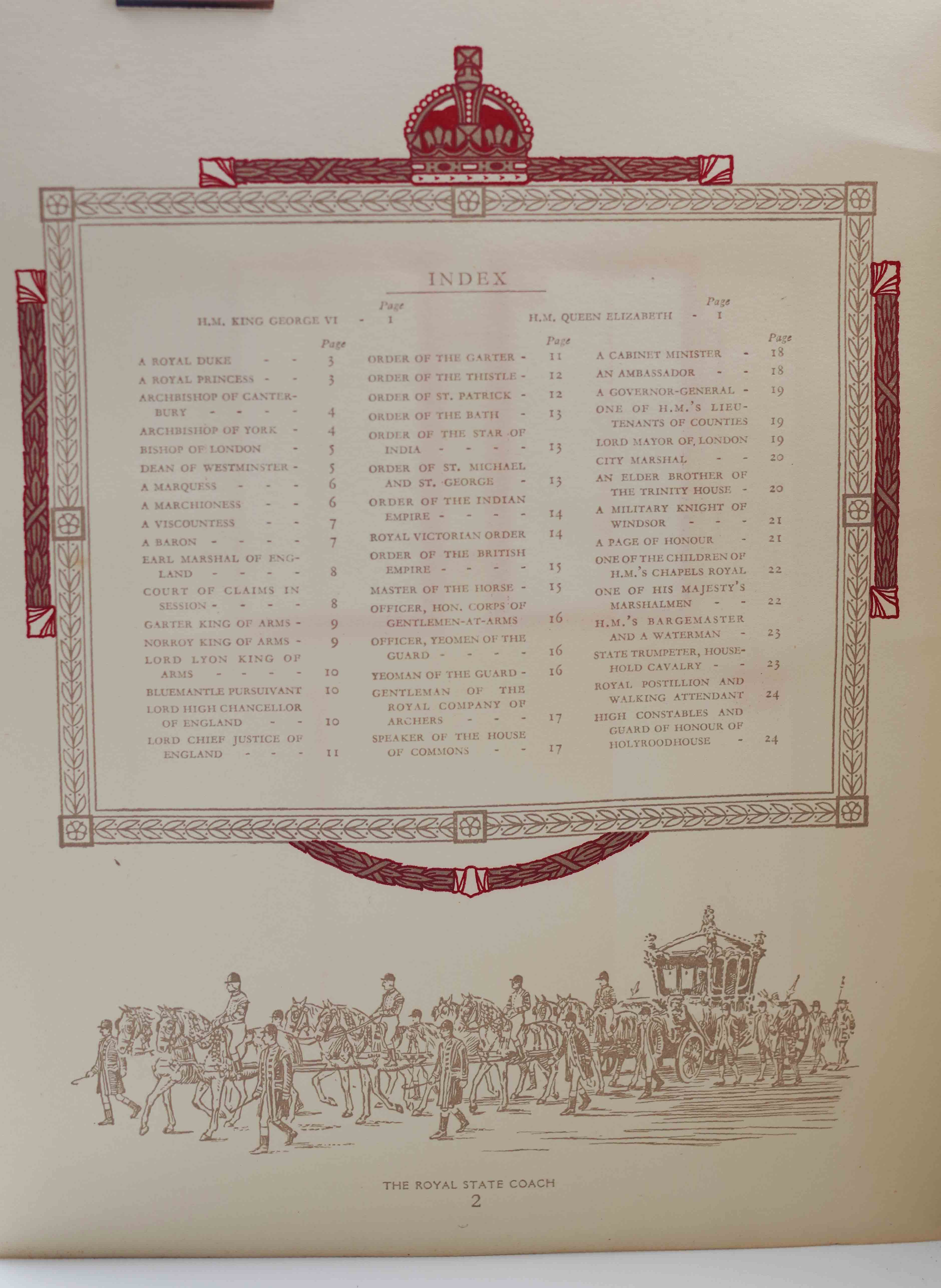 Couronnement du roi George VI et la Reine Elizabeth - 1937