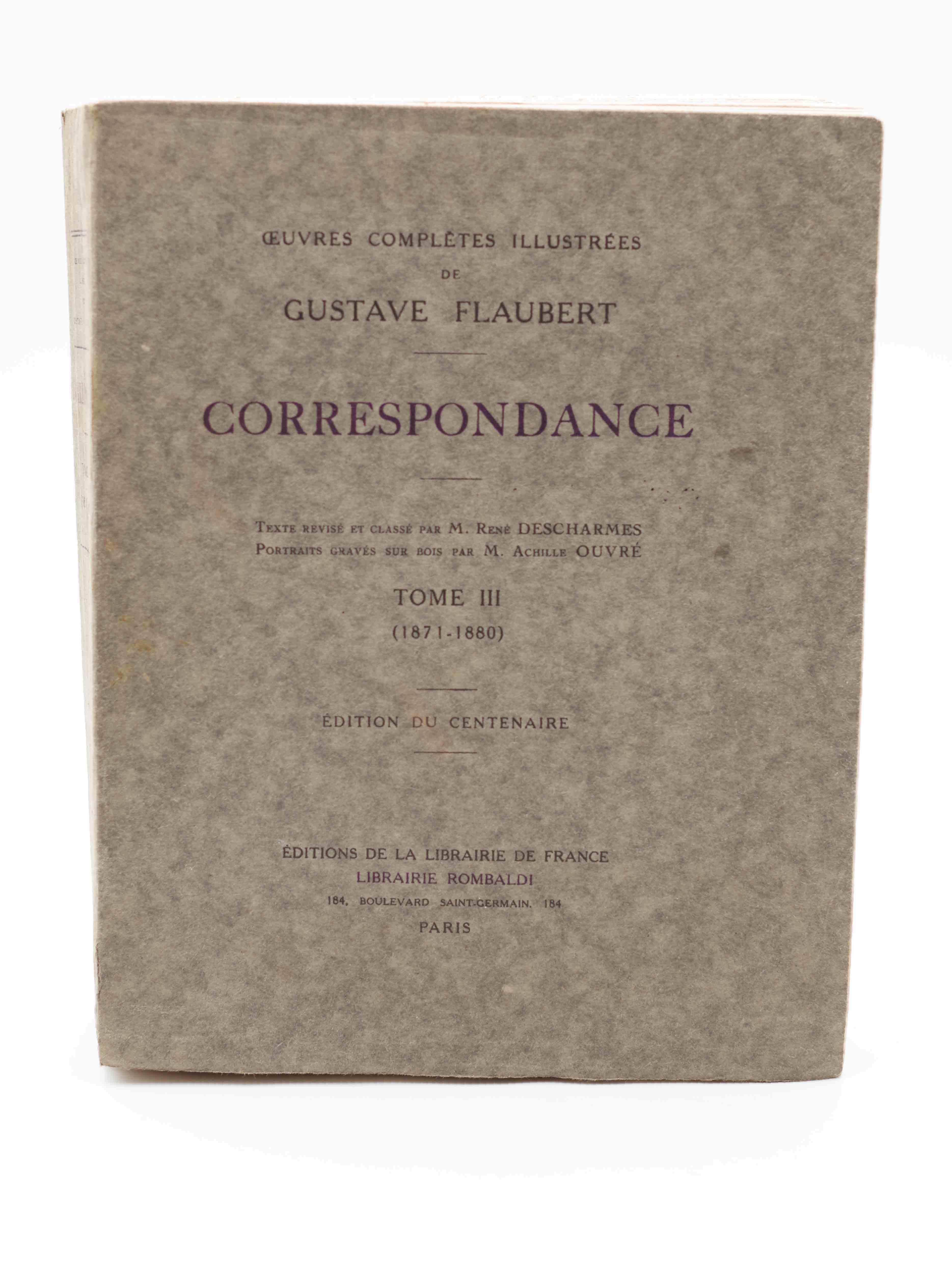 Correspondance - Gustave Flaubert - 1924, 1928