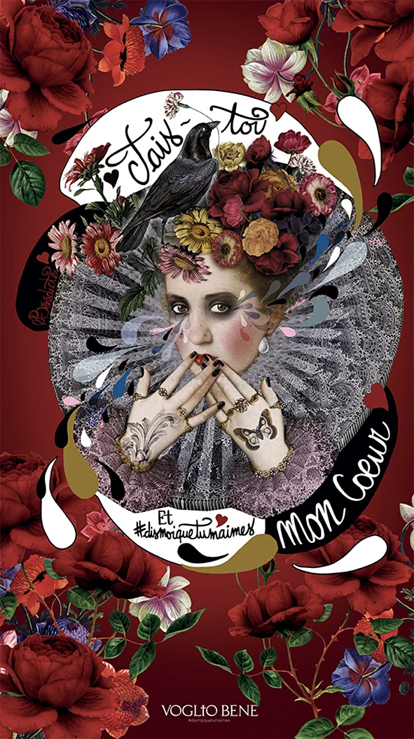 Tenture 80x144 Tais-toi