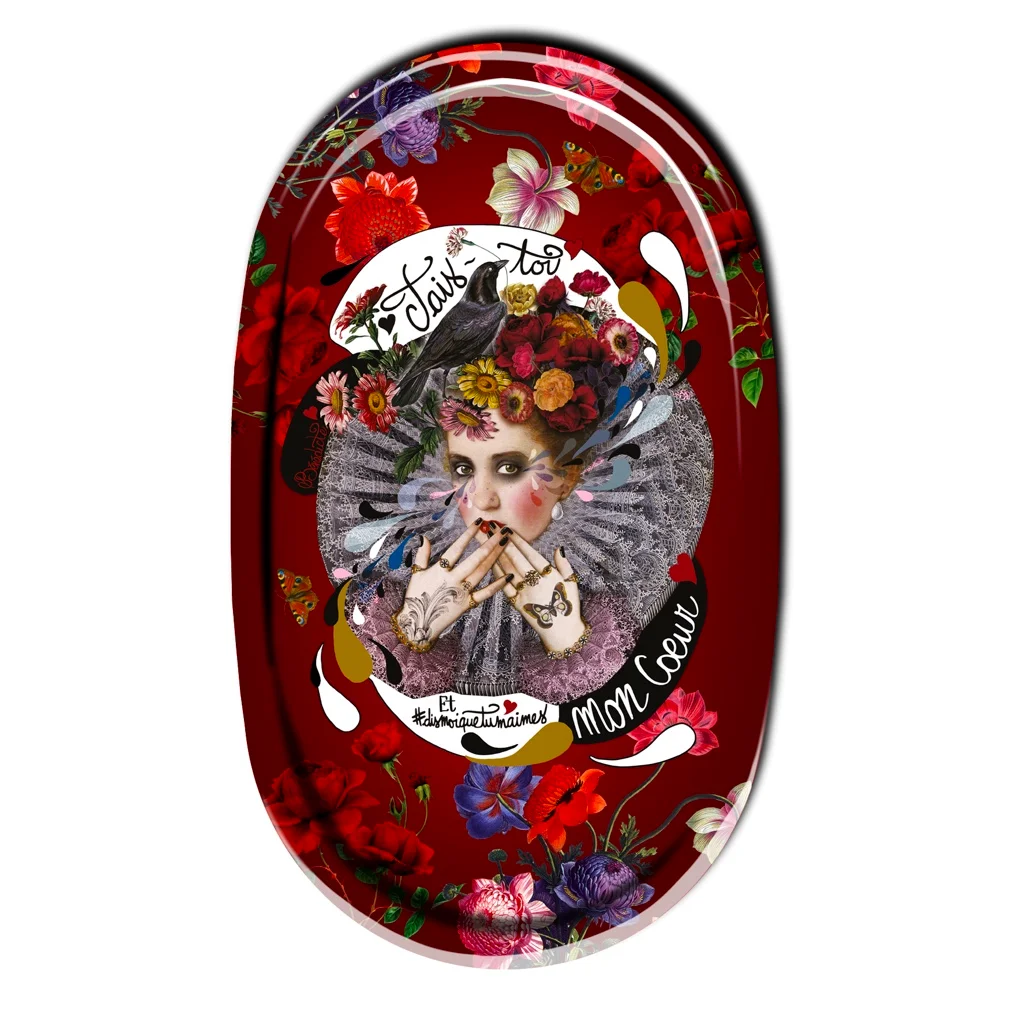 Plateau Tais-toi 55x33cm