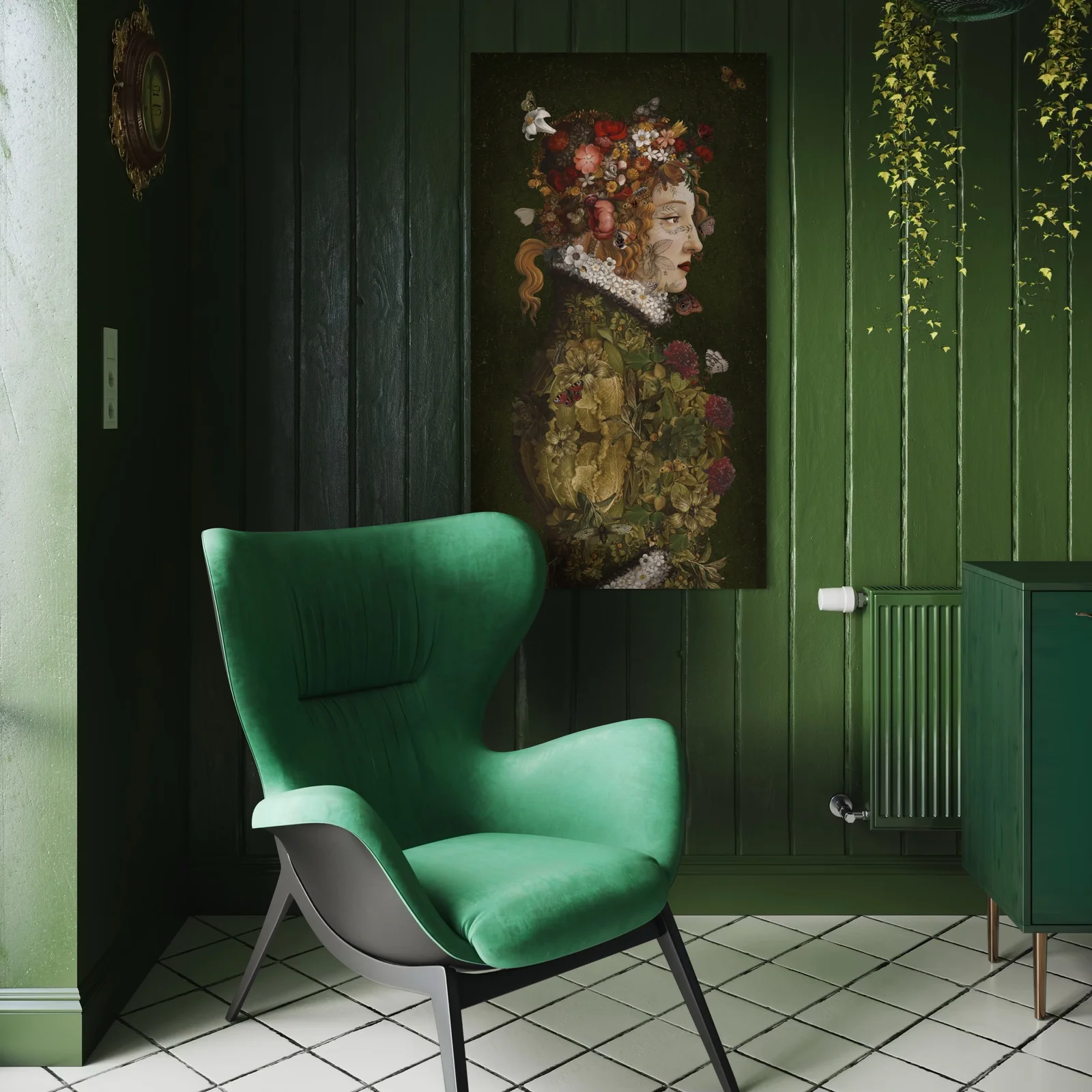 Tenture 80x144 Flora