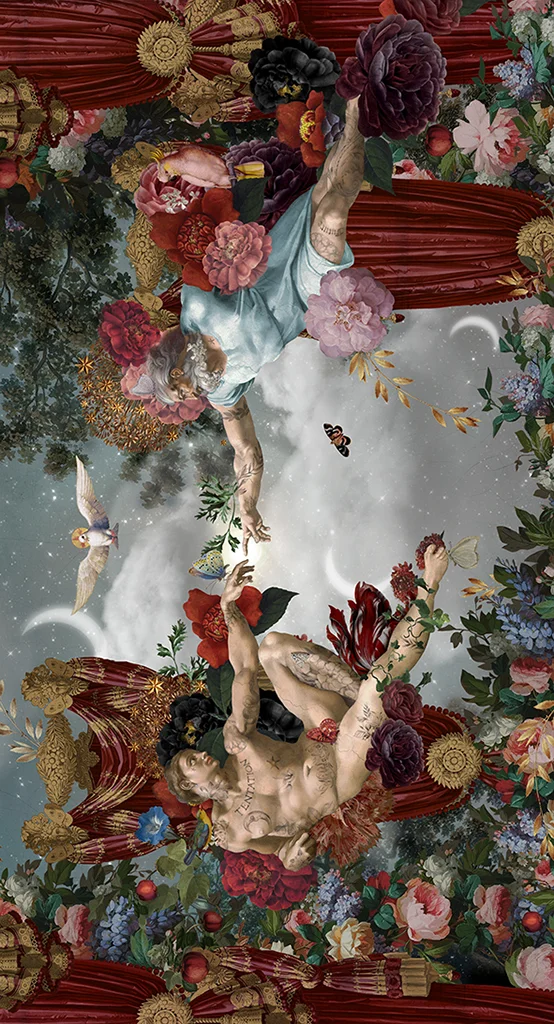 Tenture 80x144 La Création d'Adam