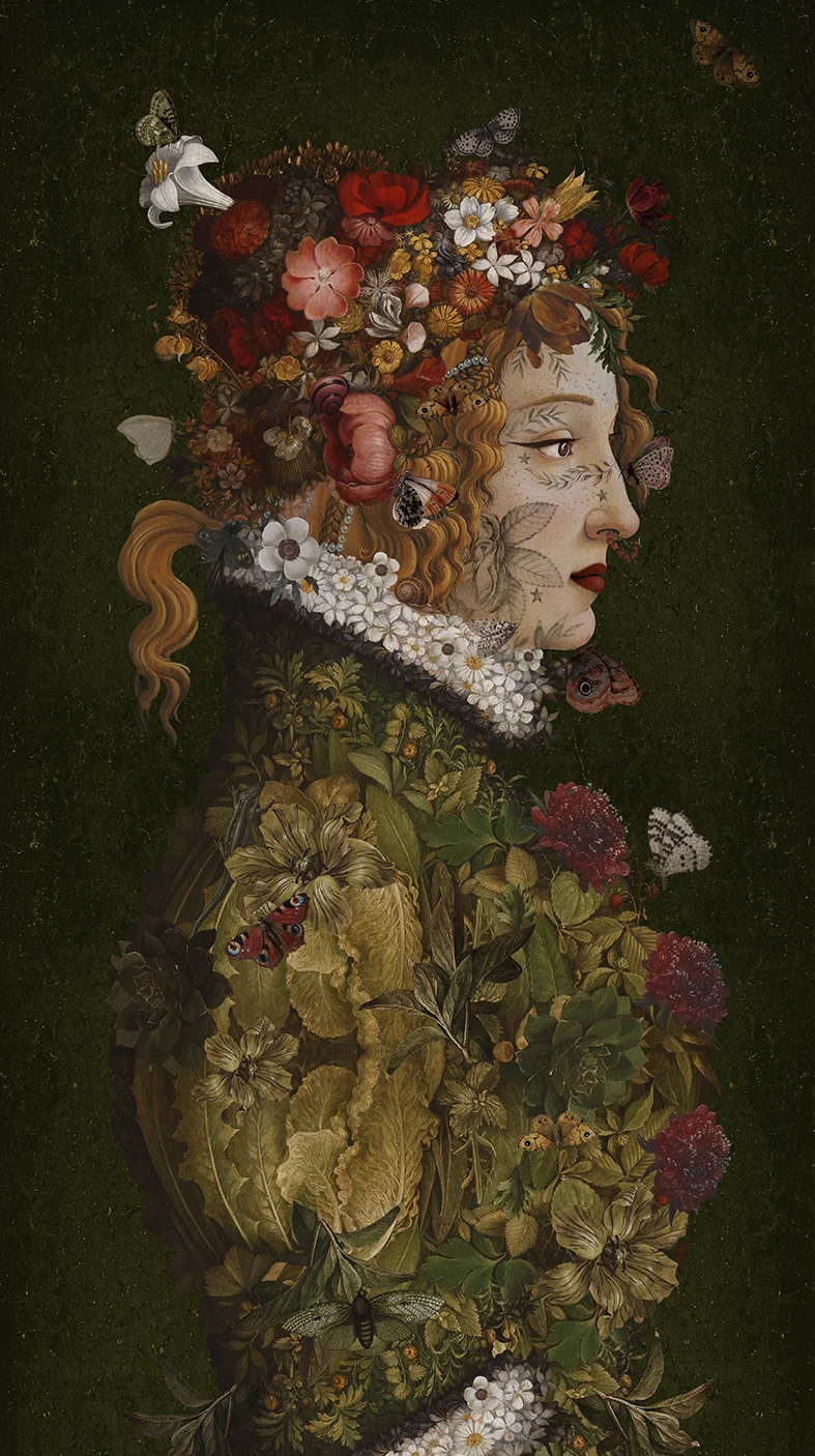 Tenture 80x144 Flora