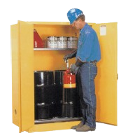 GAI Red/Yellow/Blue Chemical Safety Cabinet