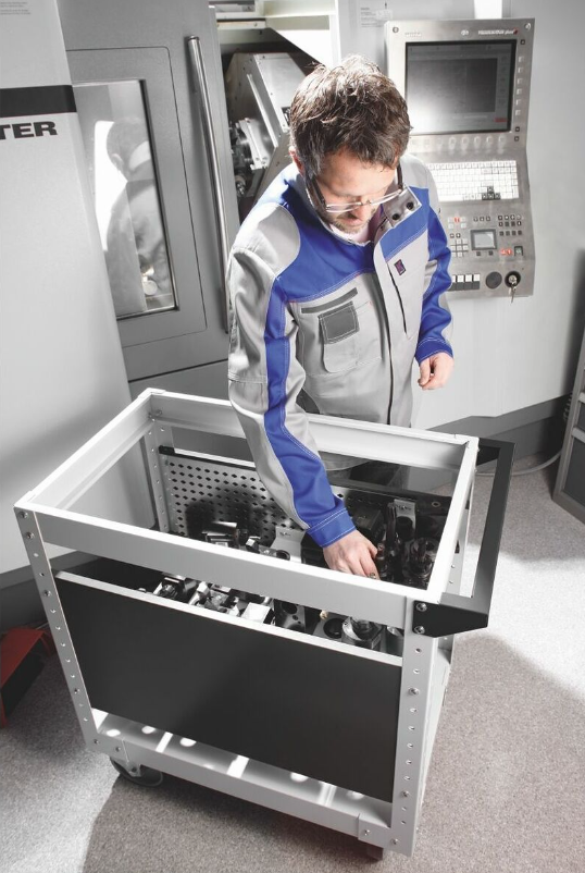 CNC Holder Transport Trolley Unit.