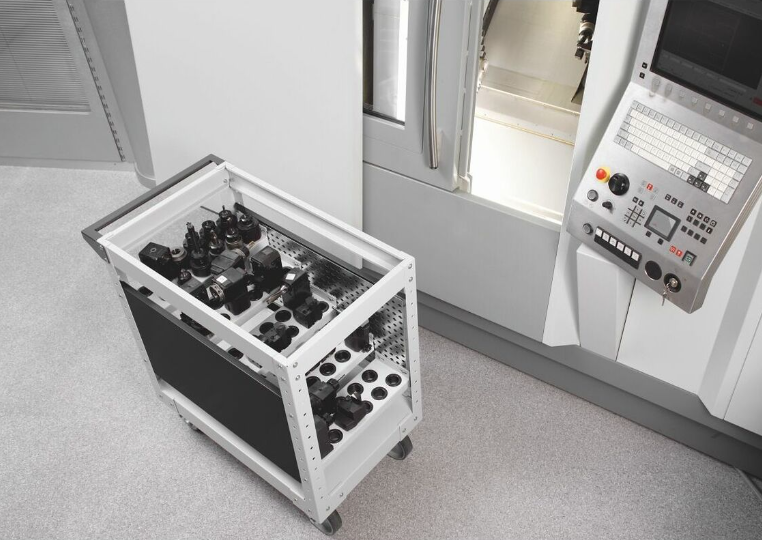CNC Holder Transport Trolley Unit.