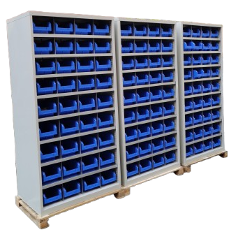 High Capacity storage bin cabinet