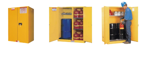 GAI Red/Yellow/Blue Chemical Safety Cabinet
