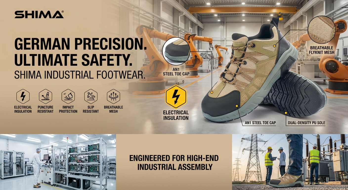DESMA‑Injection Breathable Safety Shoes — German‑Grade Lightweight Protection