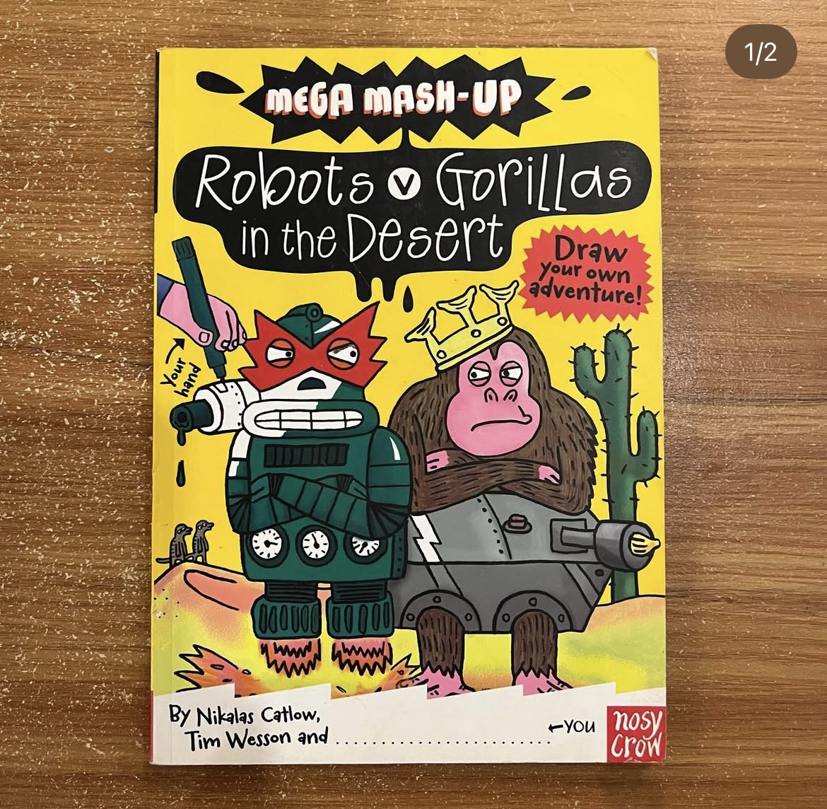 Robots vs gorillas in the desert 