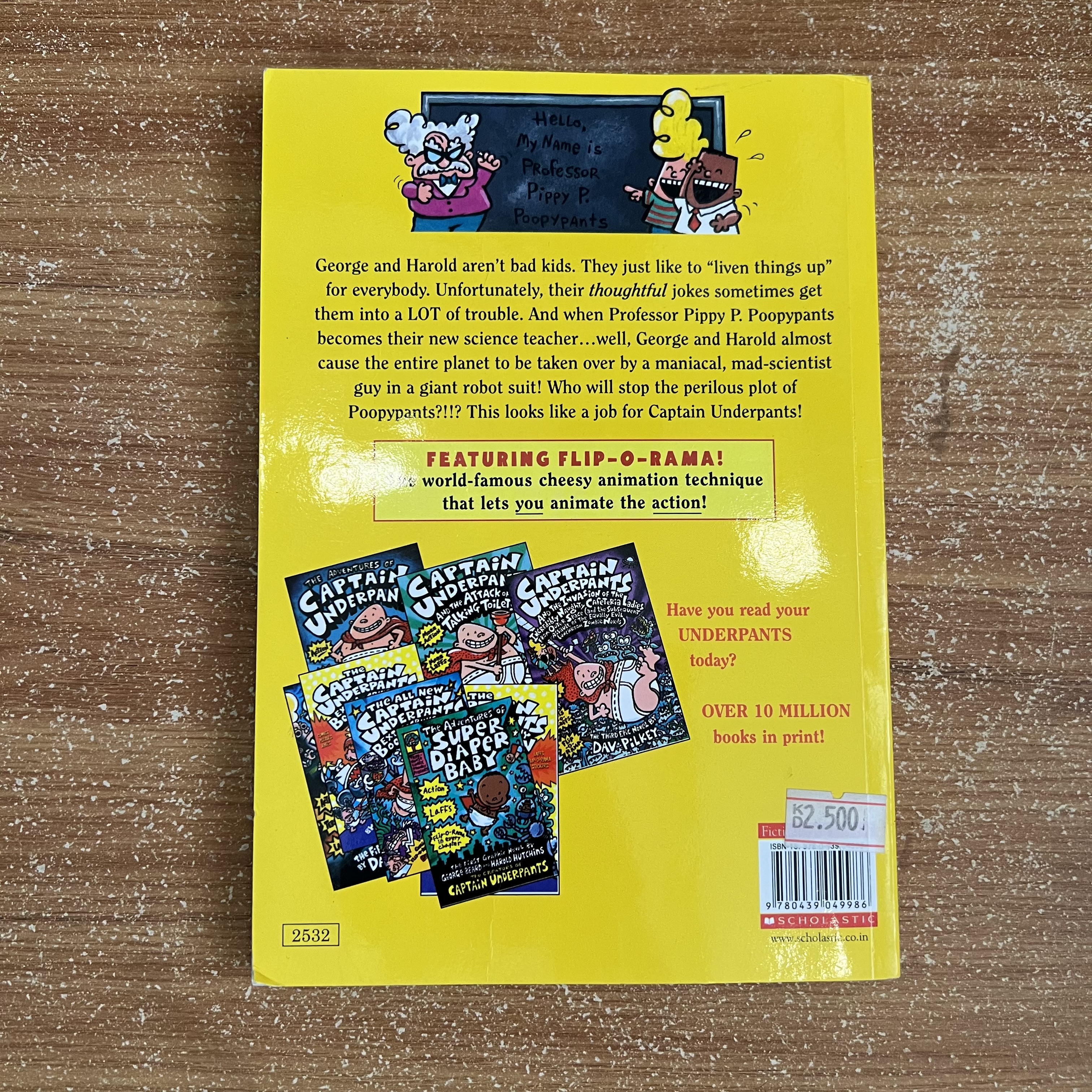 Captain Underpants and the Perilous Plot of Professor Poopypants