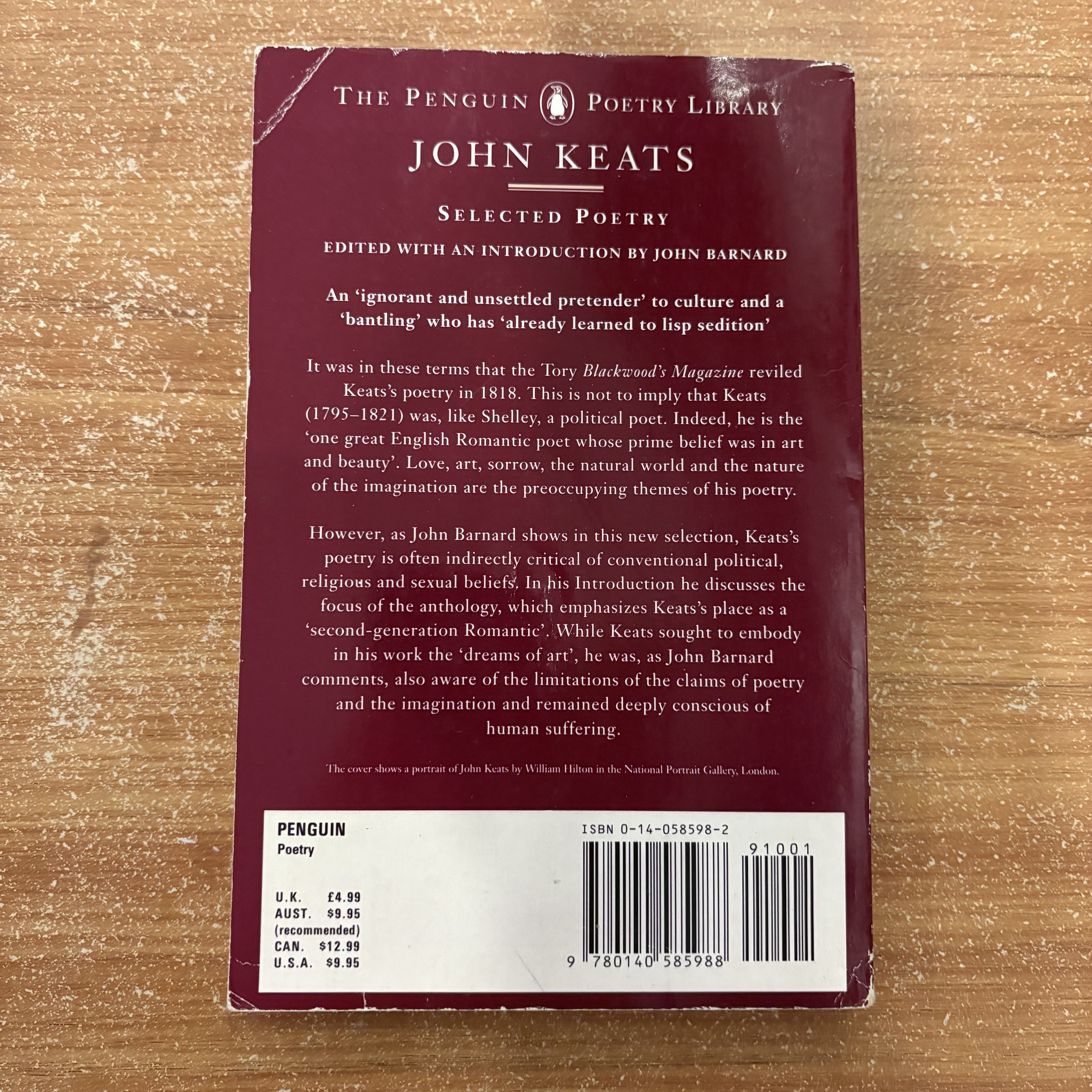 John Keats: Selected Poetry