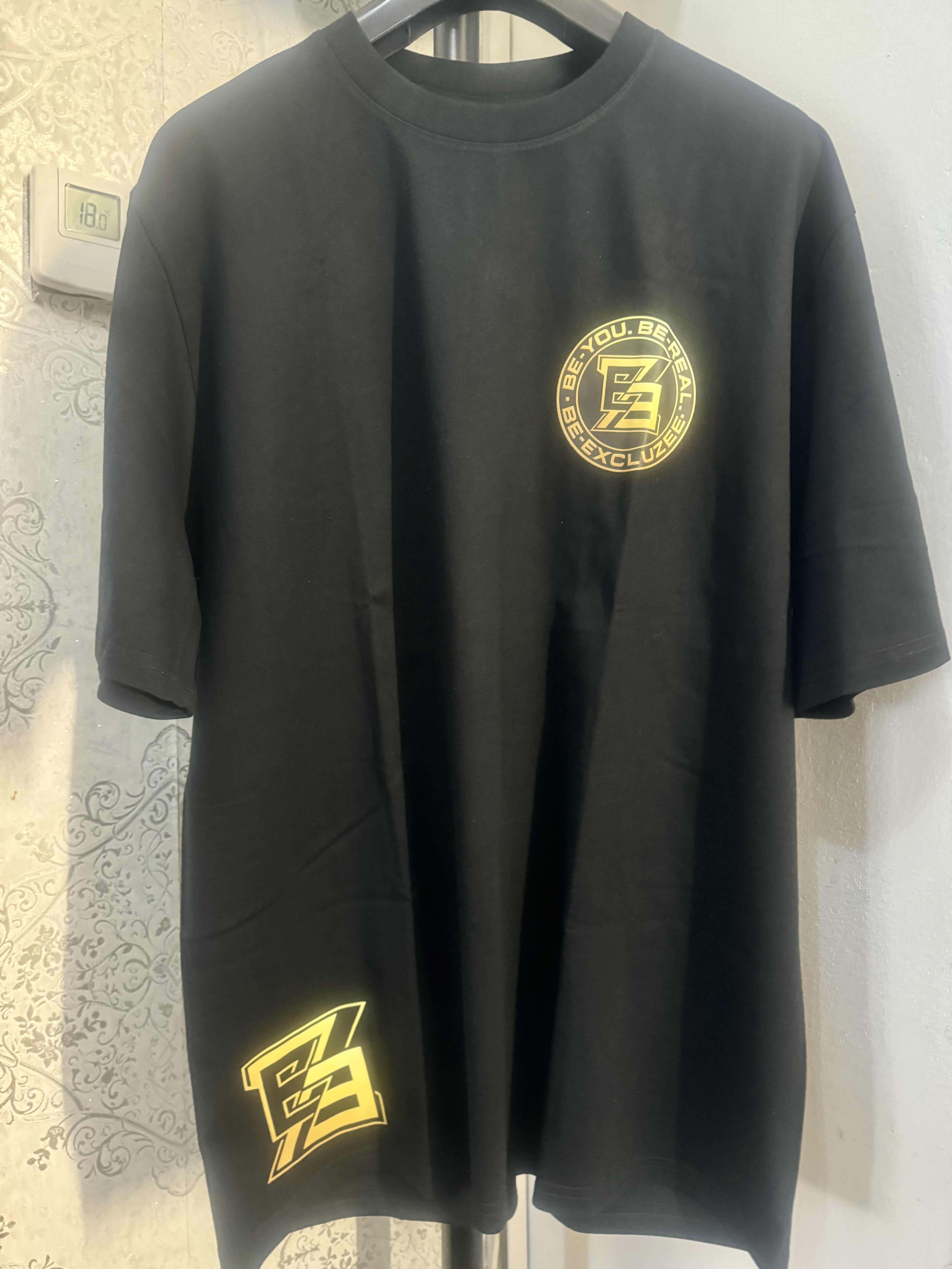 Black T-shirt with Custom Logo