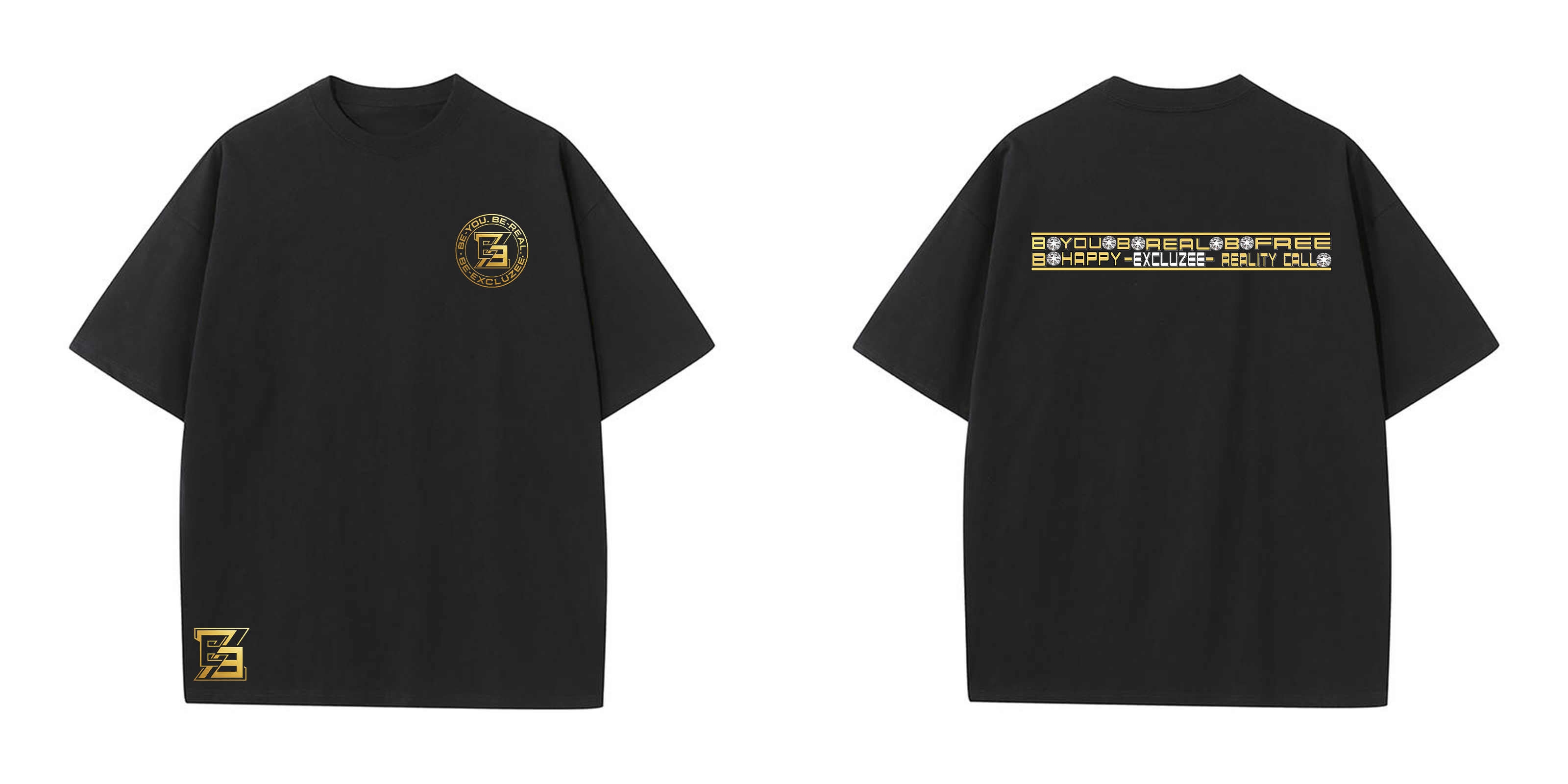 Black T-shirt with Custom Logo
