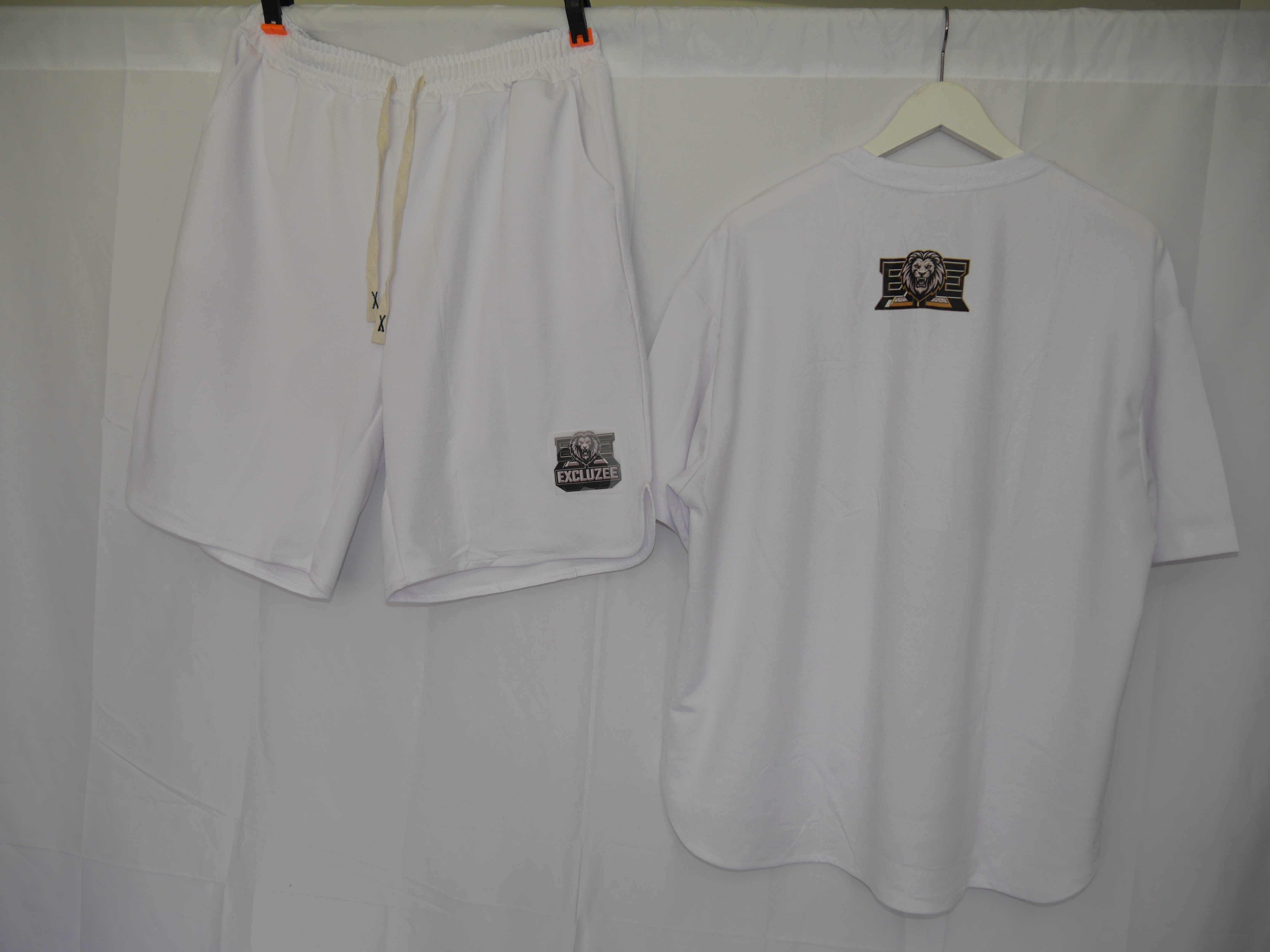 Black Short-Sleeve Shirt and Shorts Set