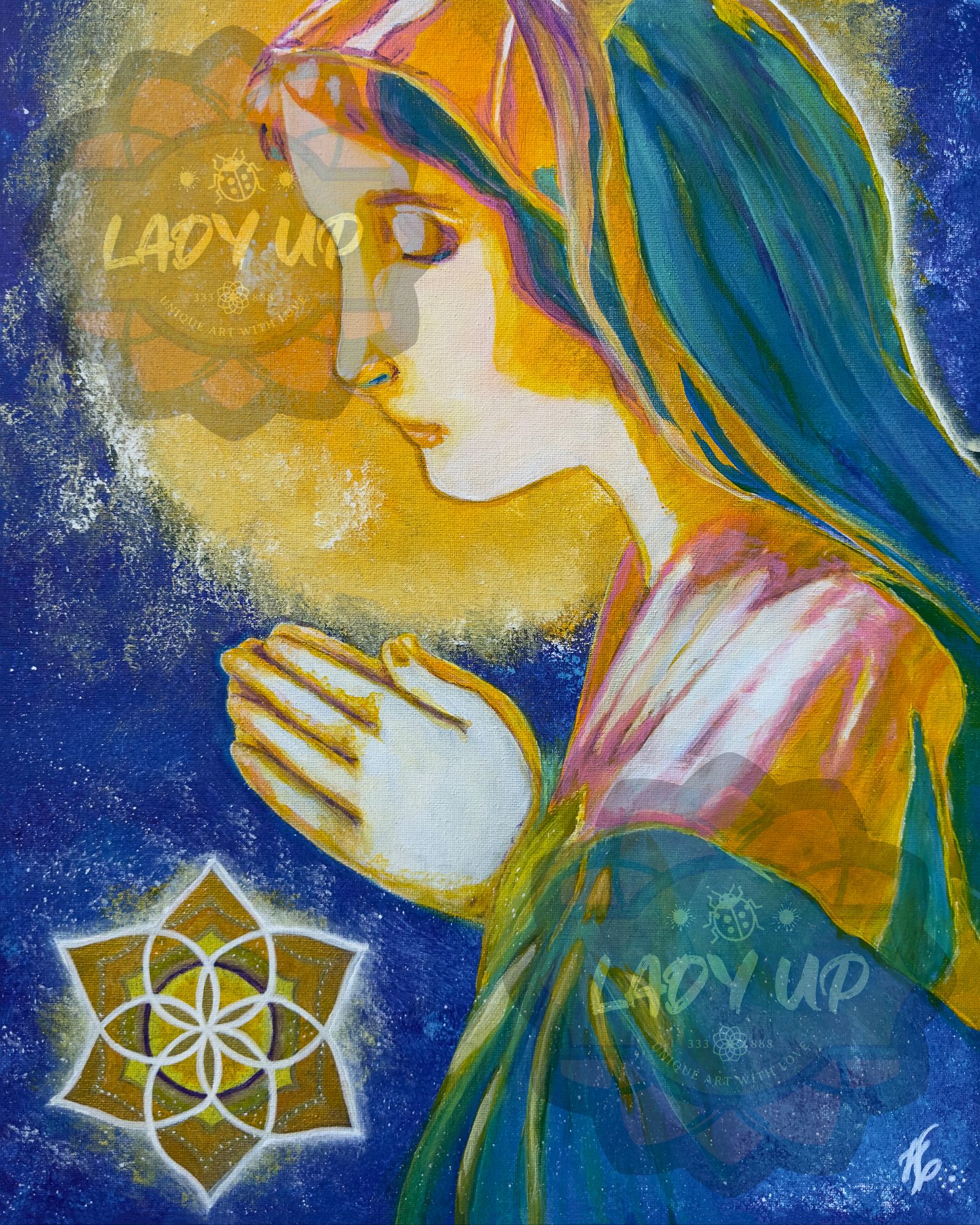 Digital Art Print of Holy Mother