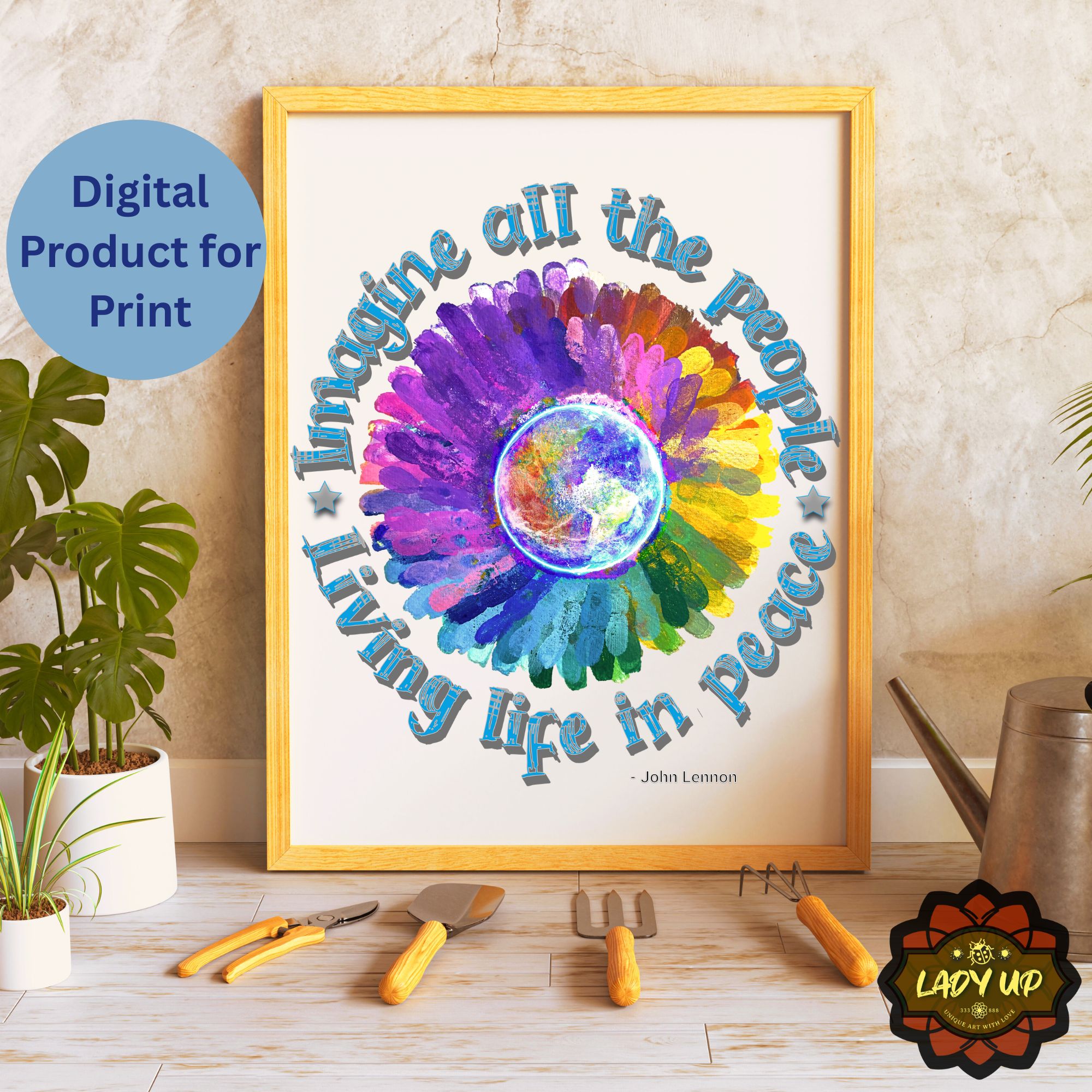 Imagine all the people - Wall Art Print