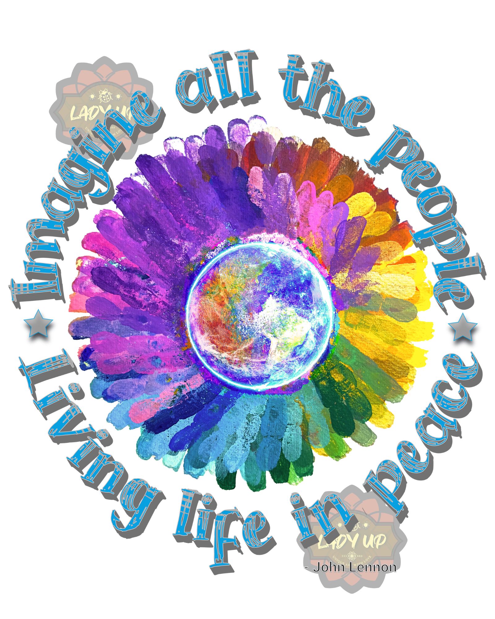 Imagine all the people - Wall Art Print