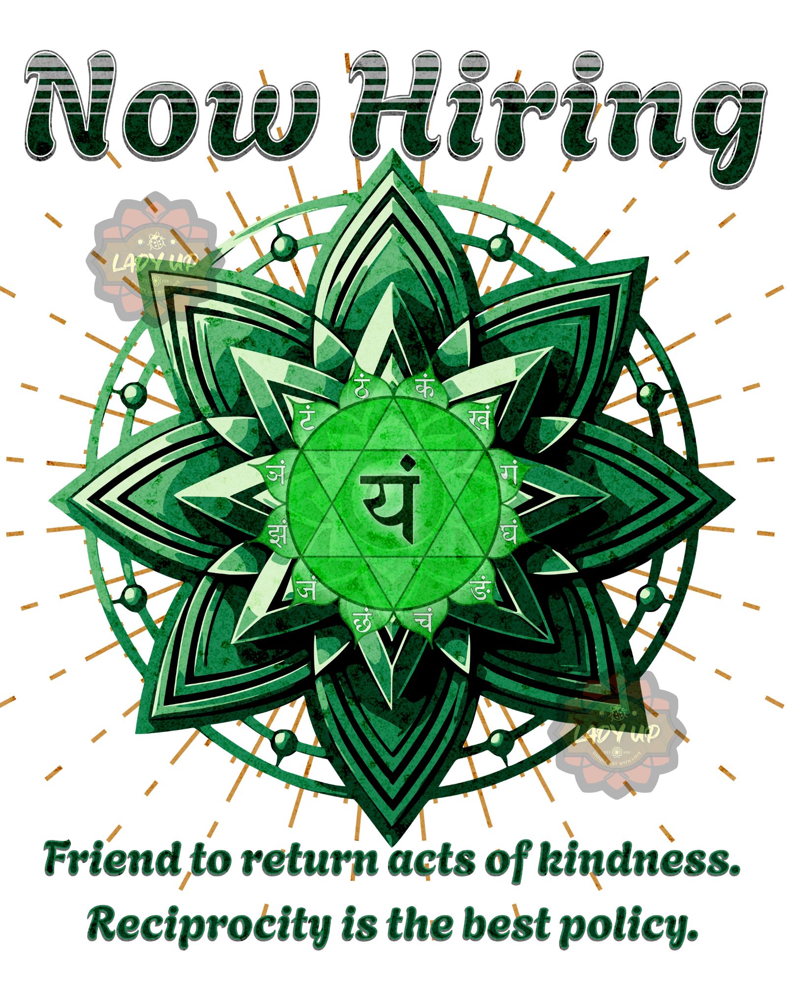 Now Hiring Poster - Heart Chakra