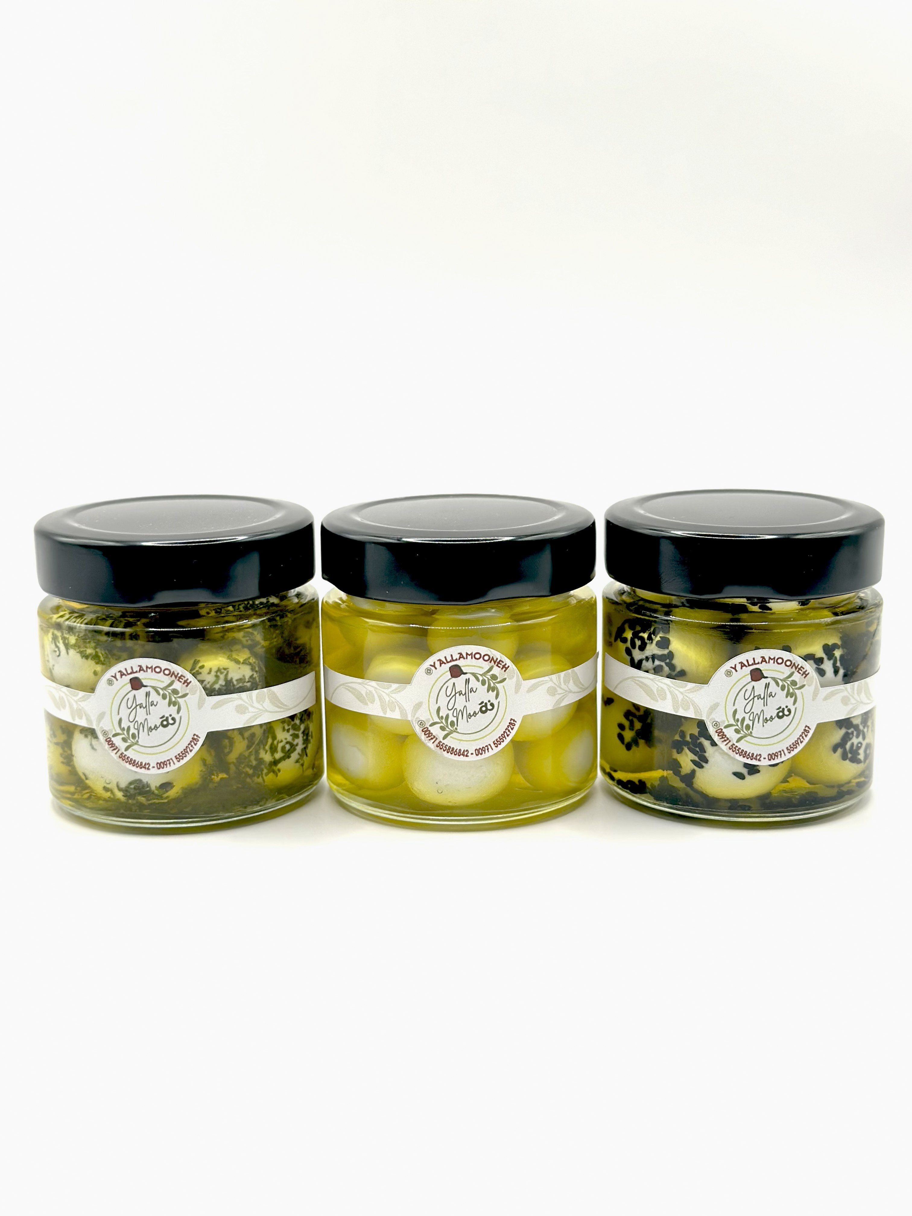 Trio Goat Labneh 200g | Mint200g | Black Seed 200g