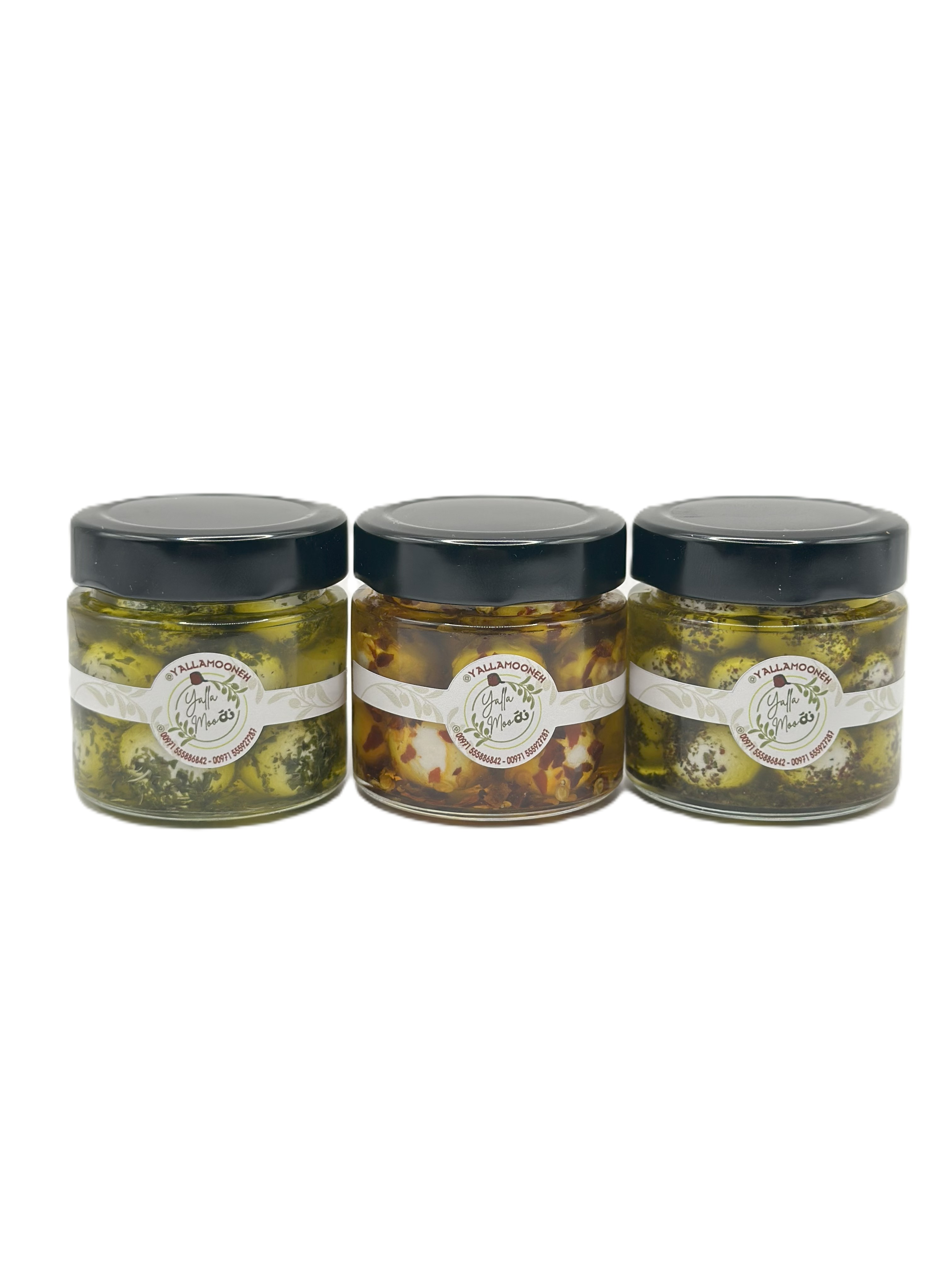 Trio Goat Labneh Spicy 200g | Mint 200g | Thyme 200g
