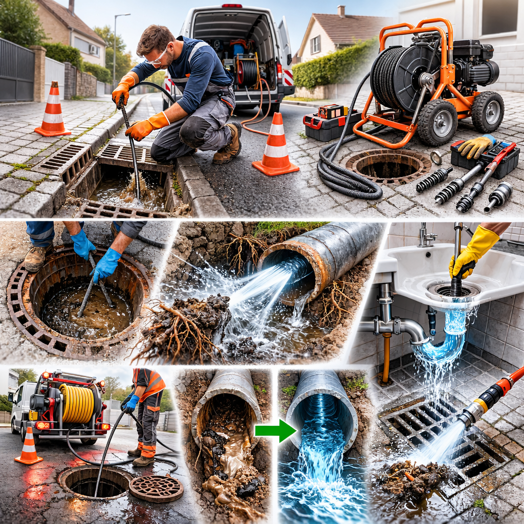 DEGORGEMENT PAR HYDROCUREUR HAUTE PRESSION