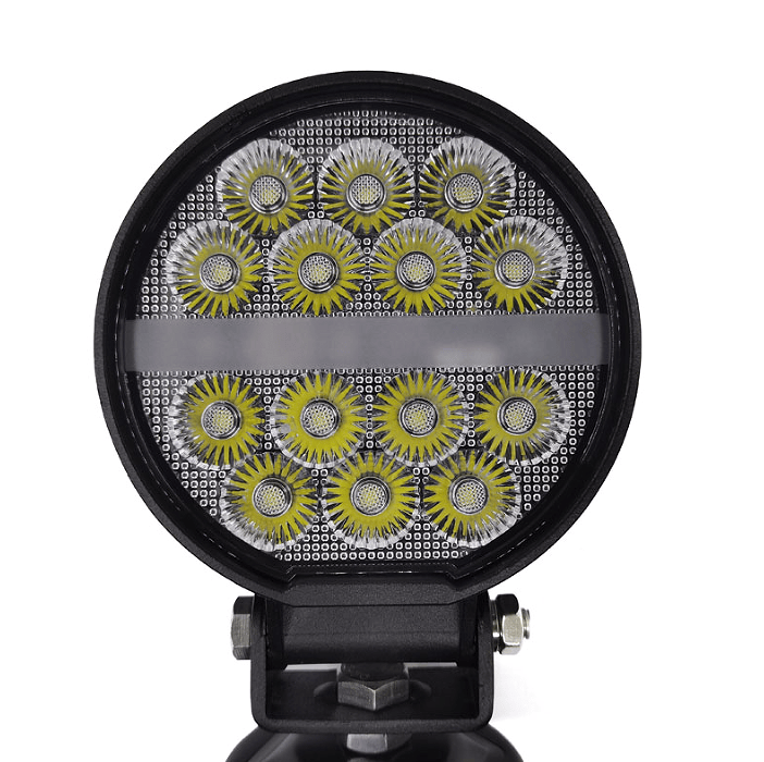 70W-led spotlight wrangler lighting lamp. Focus flood laser lamp, high beam, tractor, harvester universal Hummer excavator DT-2 off-road vehicle