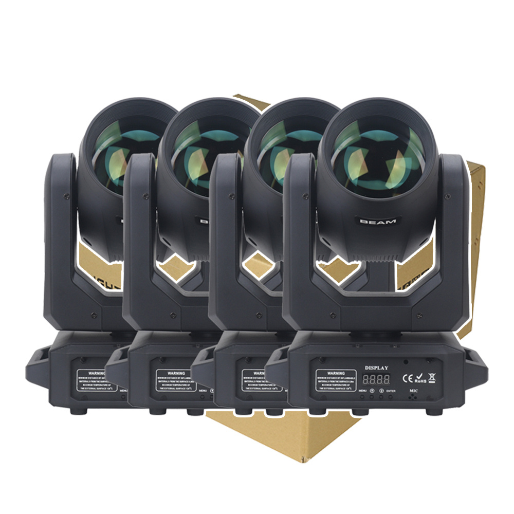 4Pcs/lot NEW LED Moving Head Light 200W Beam+Spot+18 Rotating Prisms+Rainbow Effect Dj Dmx Stage Light Effect Light Disco Dj Bar