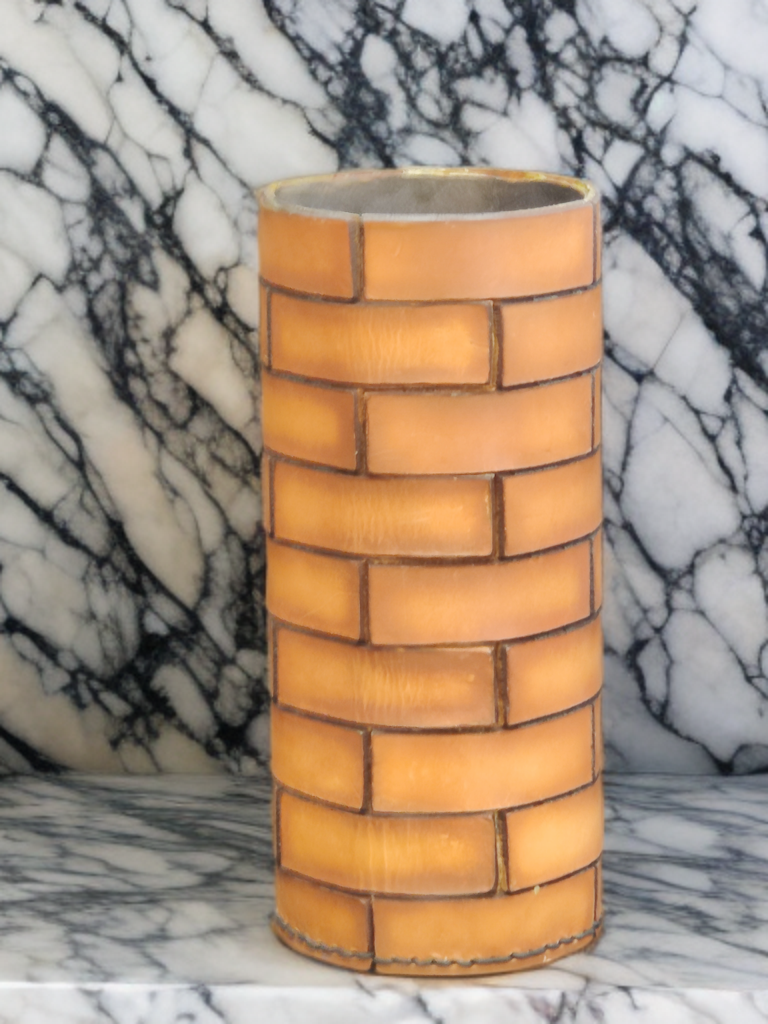 Nine Inch Brick Pattern Vase