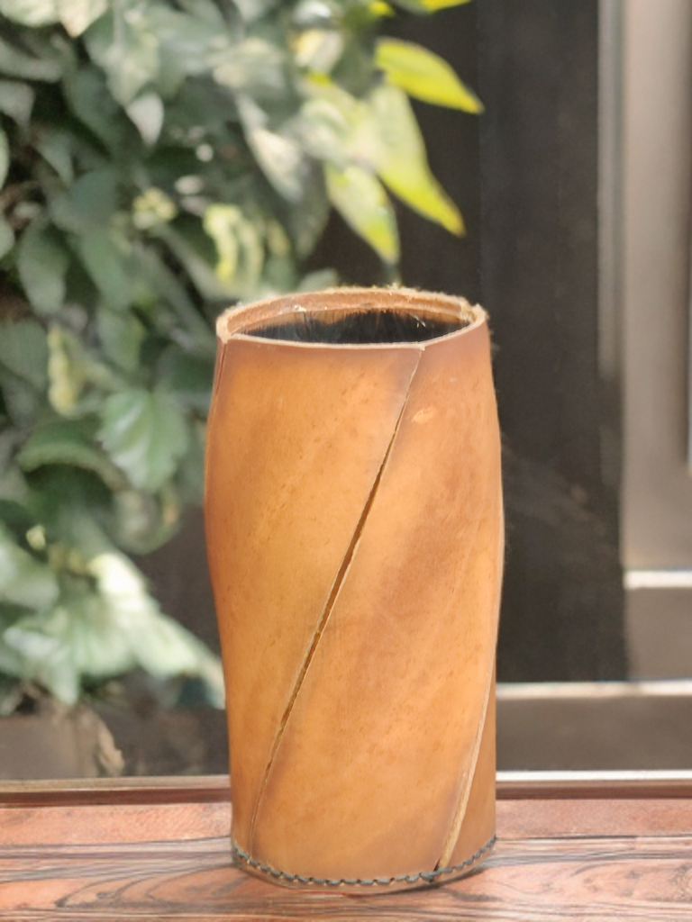 Handcrafted Eight Inch Swirl Vase