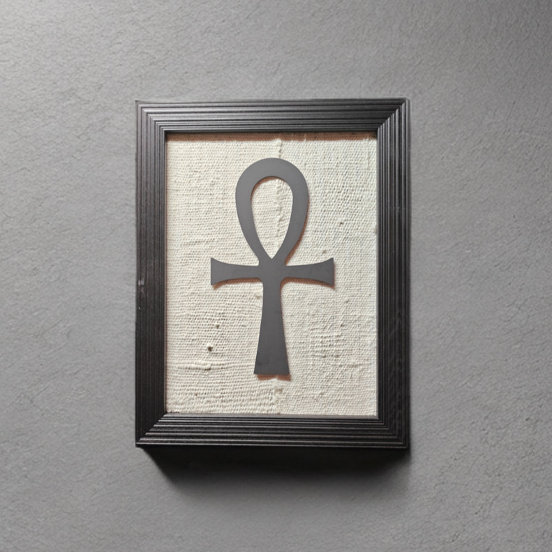 Framed Ankh Symbol Art