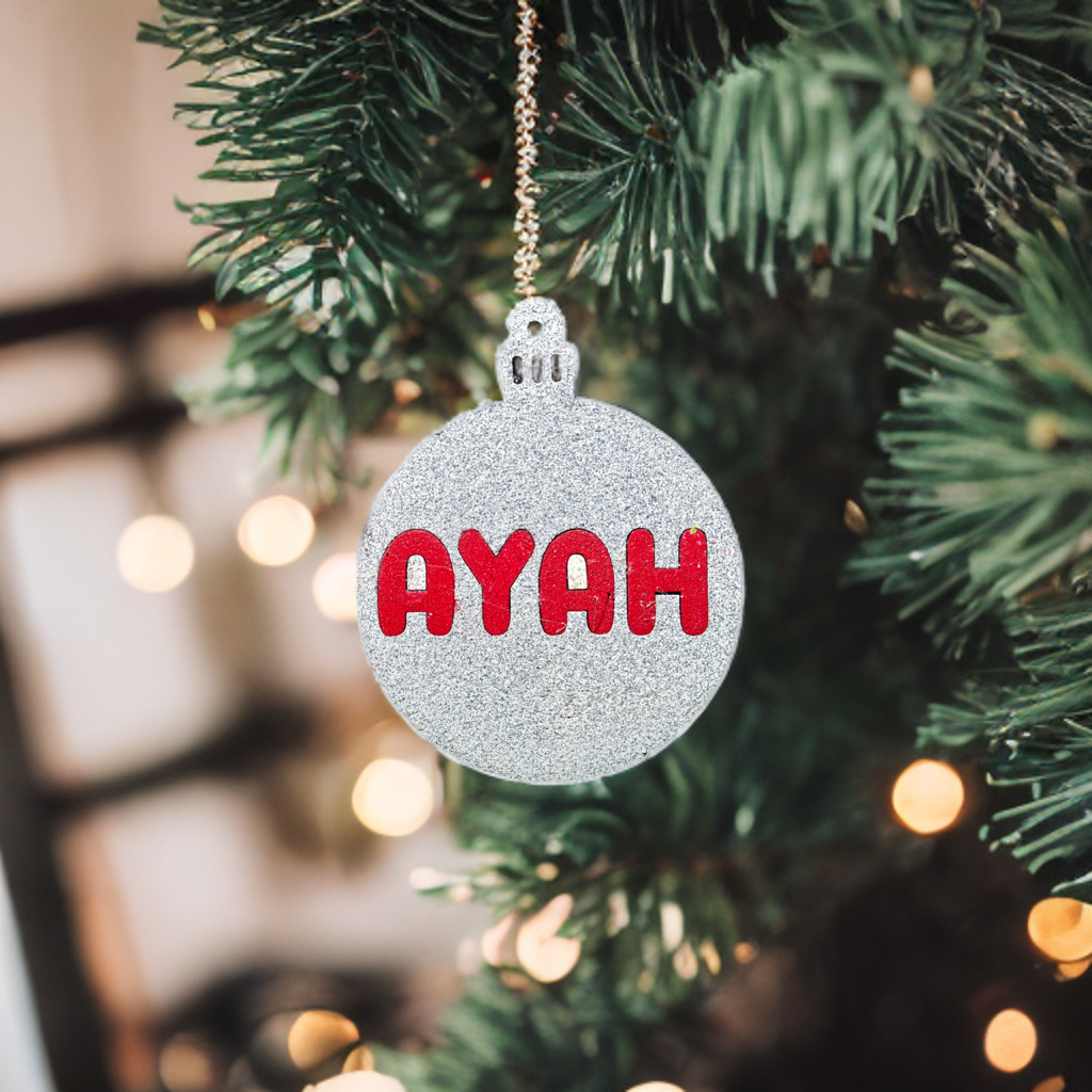 Custom ‘PERSONALIZED’ Christmas Ornament