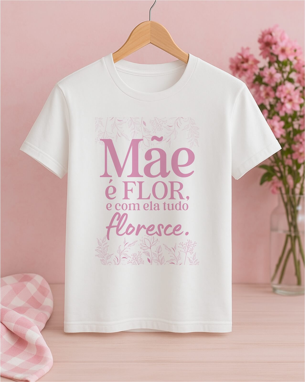 Camiseta Dia das Mães - Babylook 100% Poliéster