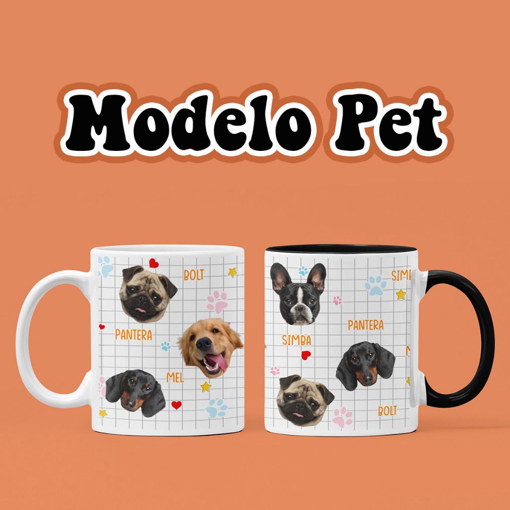 Canecas Personalizada com rostinhos de pets ou crianças