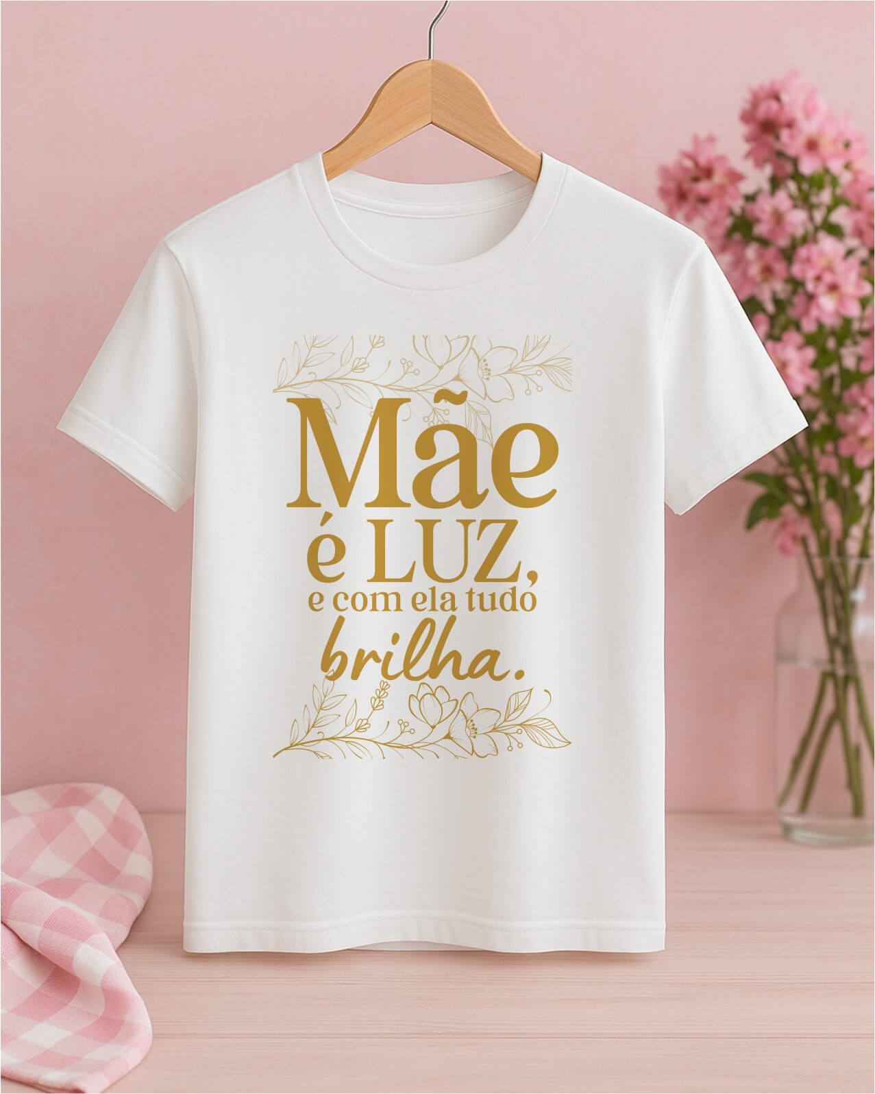 Camiseta Dia das Mães - Babylook 100% Poliéster