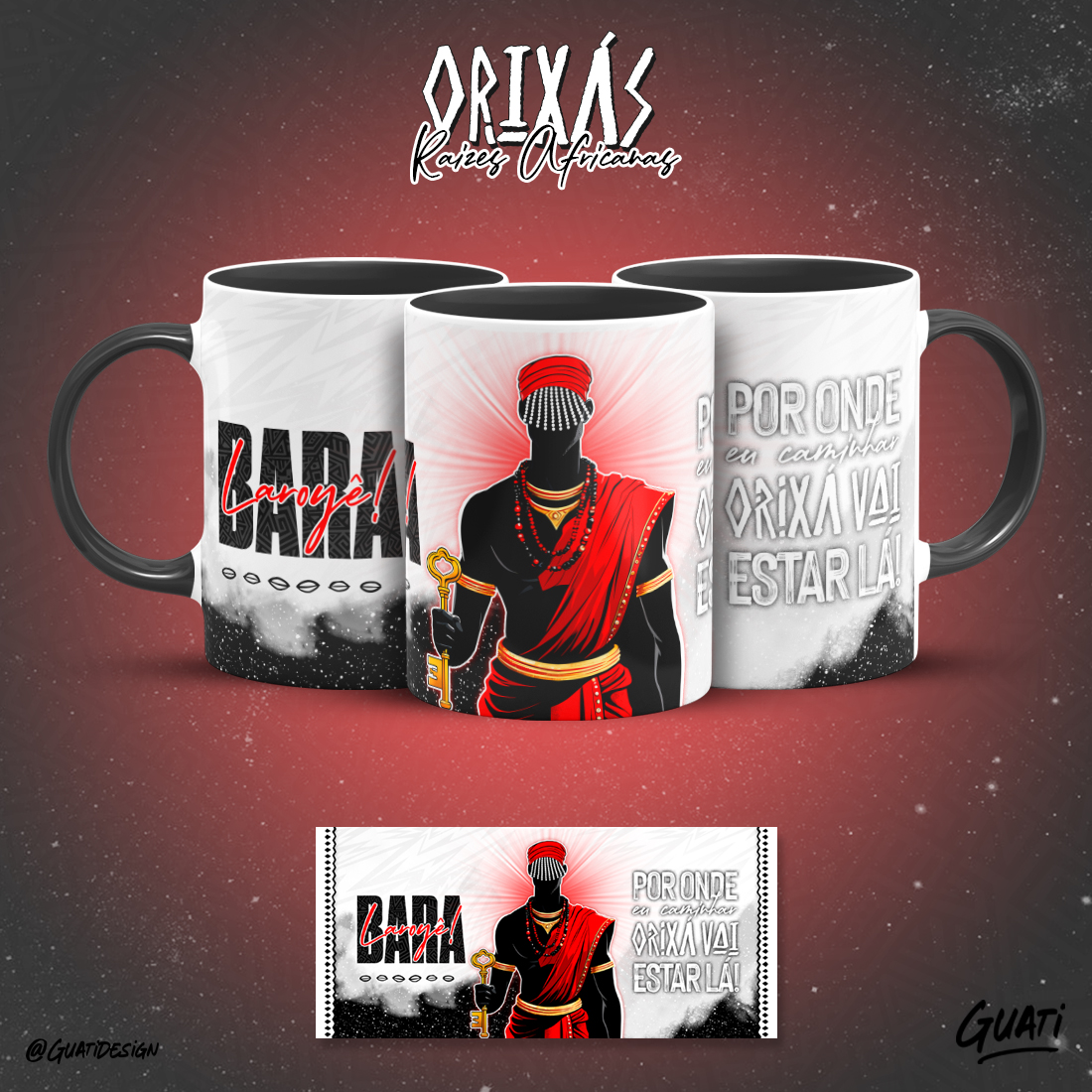 Canecas Orixás - Raízes Africanas - Bará