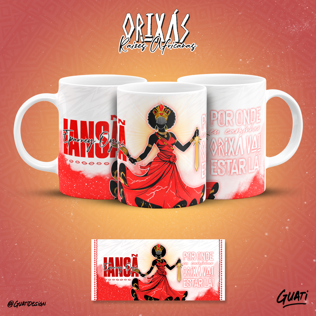 Canecas Orixás - Raízes Africanas - Iansã