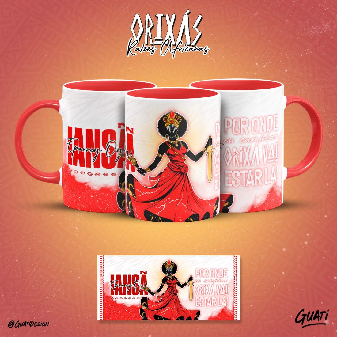 Canecas Orixás - Raízes Africanas - Iansã