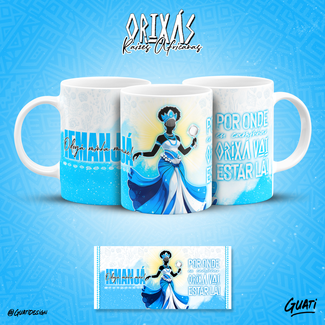 Canecas Orixás - Raízes Africanas - Iemanjá