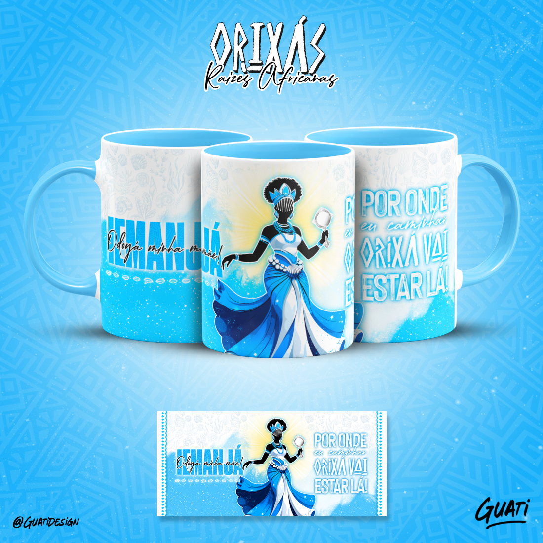 Canecas Orixás - Raízes Africanas - Iemanjá
