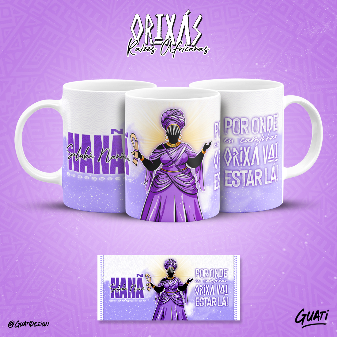 Canecas Orixás - Raízes Africanas - Nanã