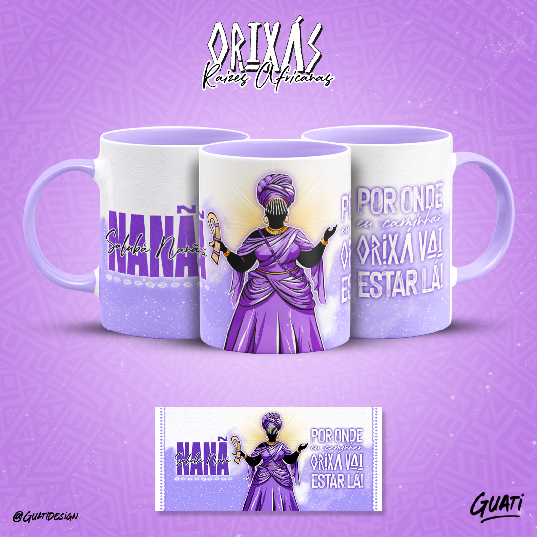 Canecas Orixás - Raízes Africanas - Nanã