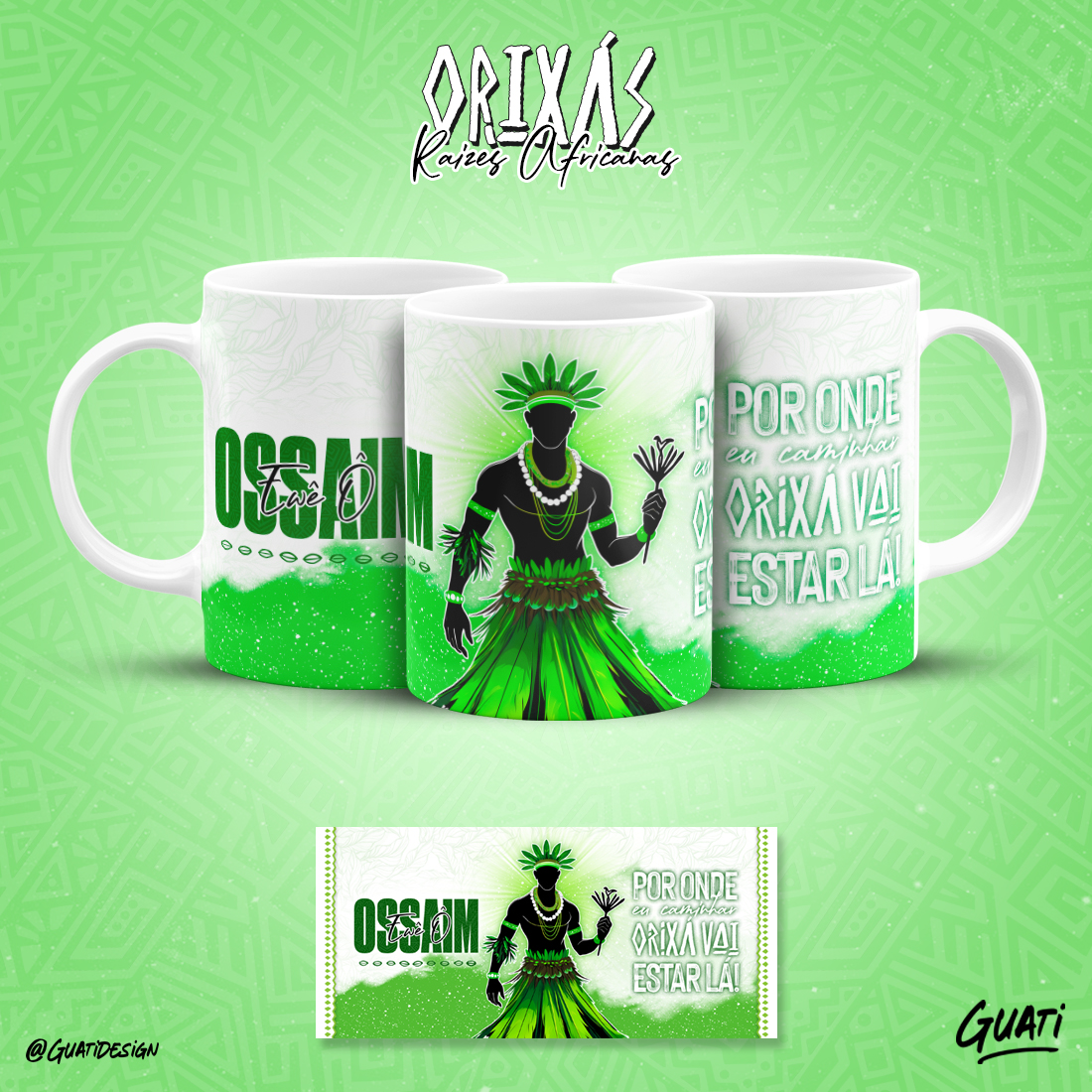 Canecas Orixás - Raízes Africanas - Ossaim