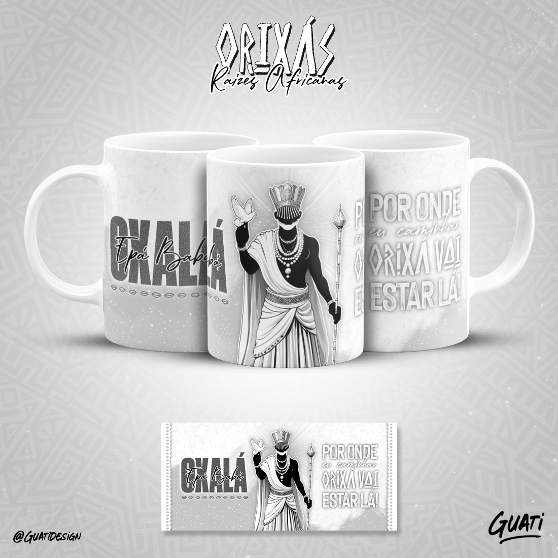 Canecas Orixás - Raízes Africanas - Oxalá