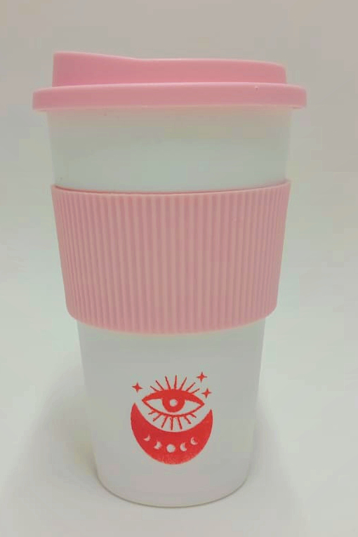 Vaso cafetero con banda