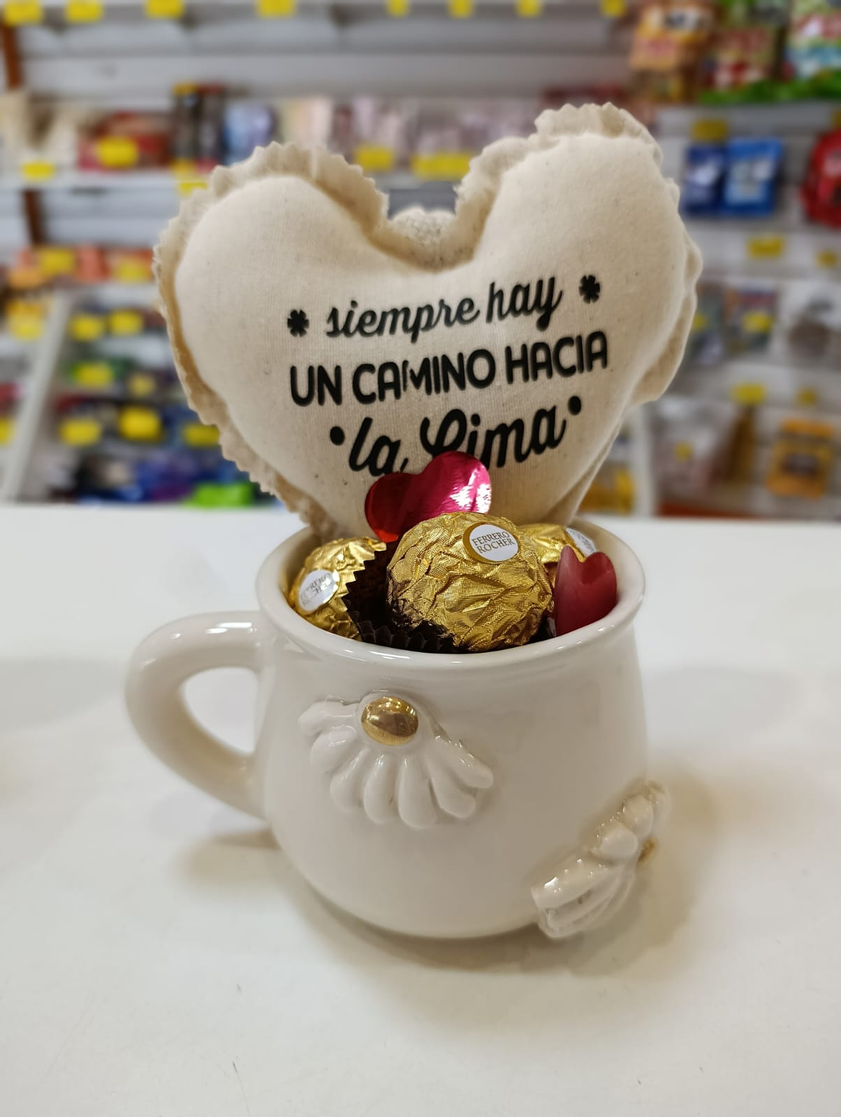 Taza cachita margarita con corazón